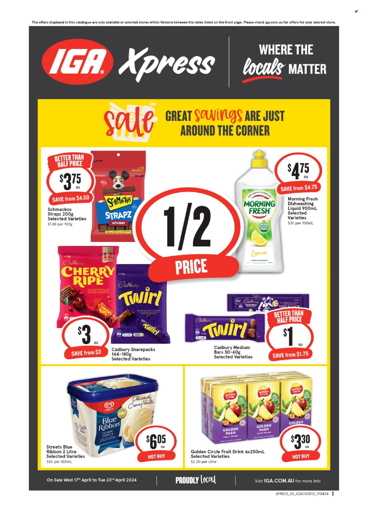 IGA Xpress catalogue - 17 Apr 2024 - 23 Apr 2024. Page 1