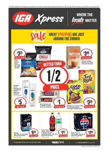 IGA Xpress Catalogue - 24 Apr 2024 - 30 Apr 2024.