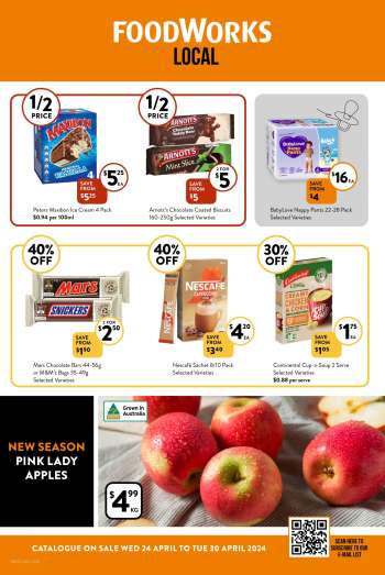Foodworks Catalogue - 24 Apr 2024 - 30 Apr 2024.