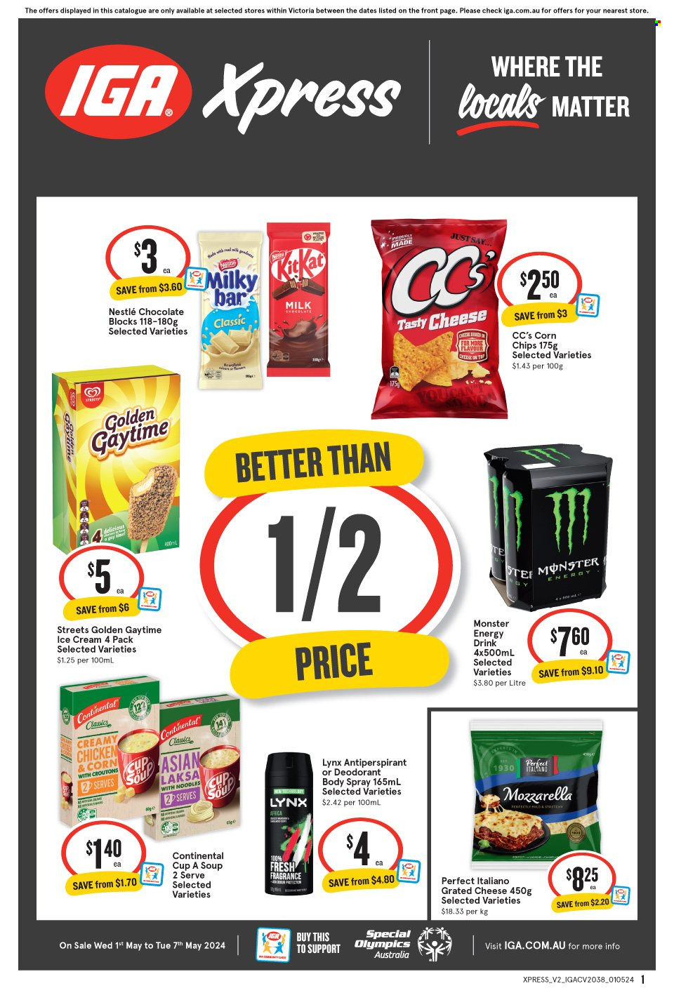 IGA Xpress catalogue - 1 May 2024 - 7 May 2024. Page 1