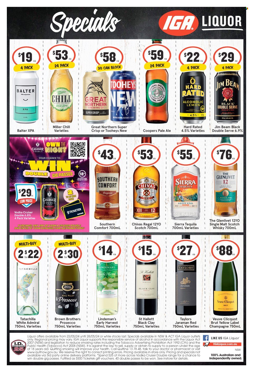 IGA LIQUOR catalogue - 22 May 2024 - 28 May 2024. Page 1