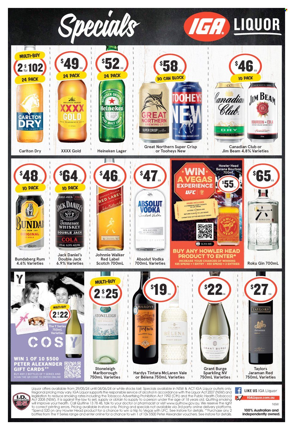IGA LIQUOR catalogue - 29 May 2024 - 4 Jun 2024. Page 1