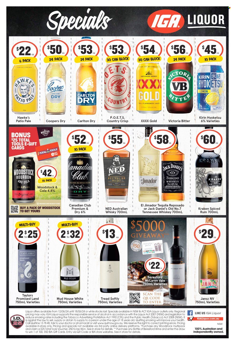 IGA LIQUOR catalogue - 12 Jun 2024 - 18 Jun 2024. Page 1