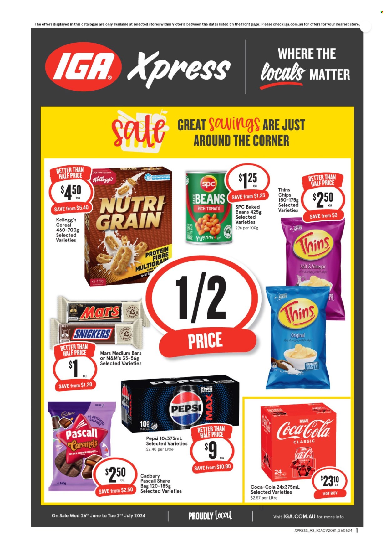 IGA Xpress catalogue - 26 Jun 2024 - 2 Jul 2024. Page 1