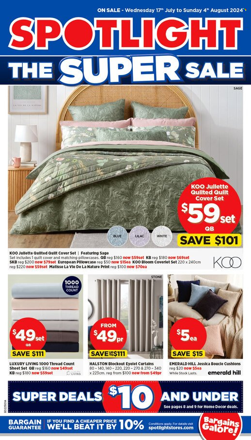 Spotlight catalogue - 17 Jul 2024 - 4 Aug 2024. Page 1