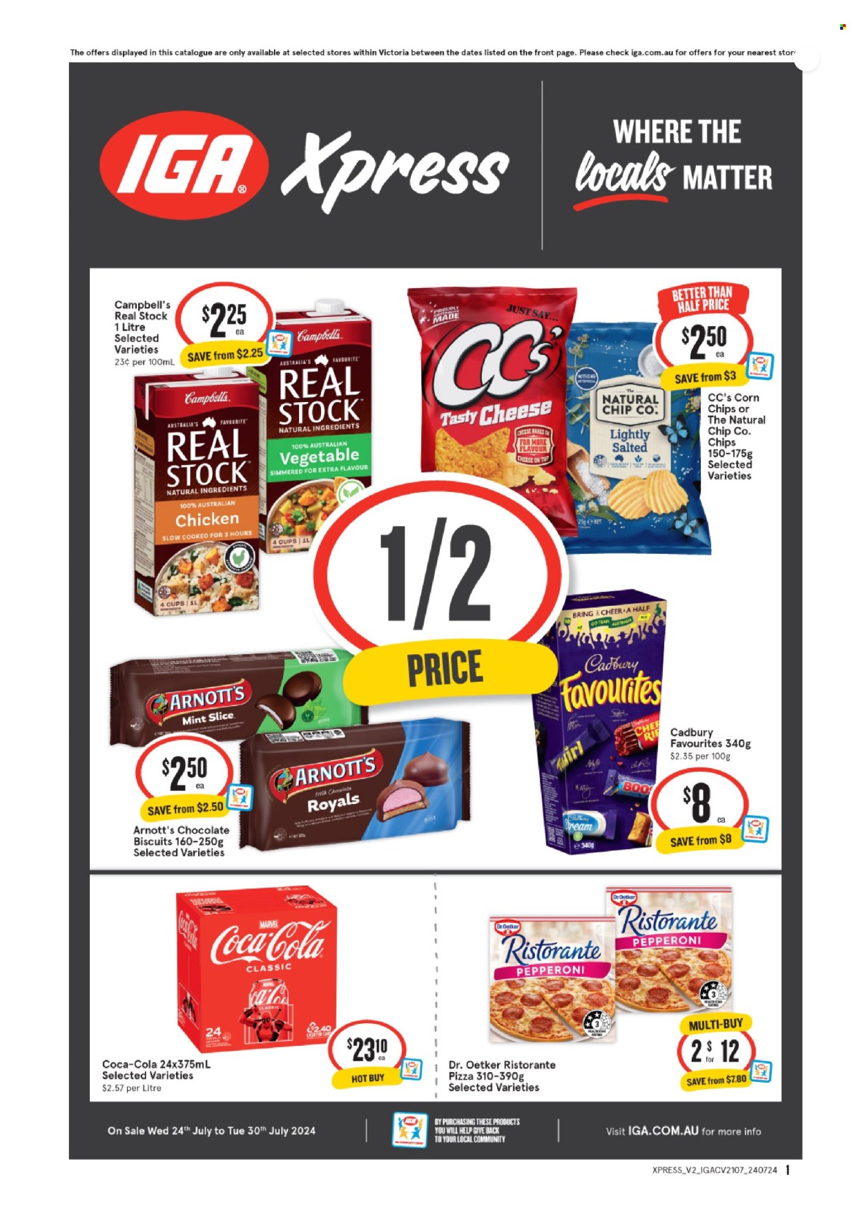 IGA Xpress catalogue - 24 Jul 2024 - 30 Jul 2024. Page 1