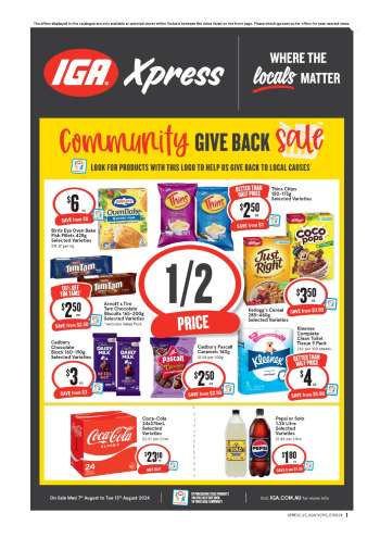IGA Xpress Catalogue - 7 Aug 2024 - 13 Aug 2024.