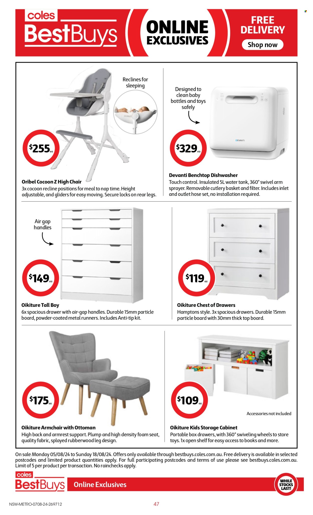 Coles catalogue - 7 Aug 2024 - 13 Aug 2024. Page 47