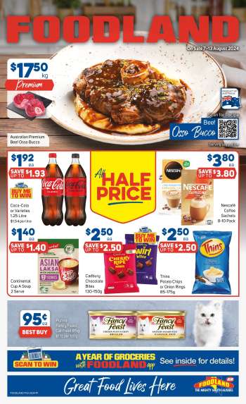 Foodland Catalogue - 7 Aug 2024 - 13 Aug 2024.