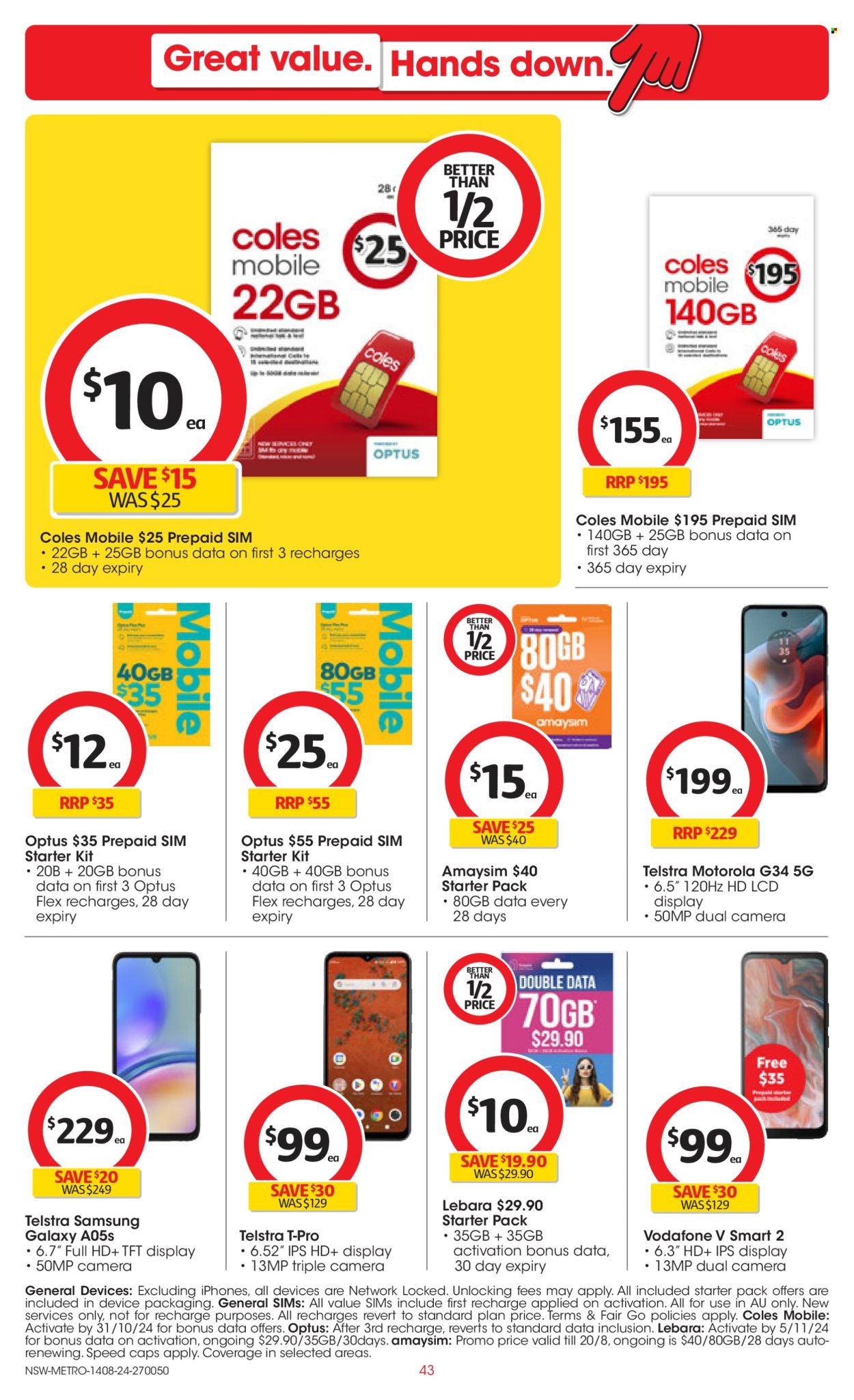 Coles catalogue - 14 Aug 2024 - 20 Aug 2024. Page 43