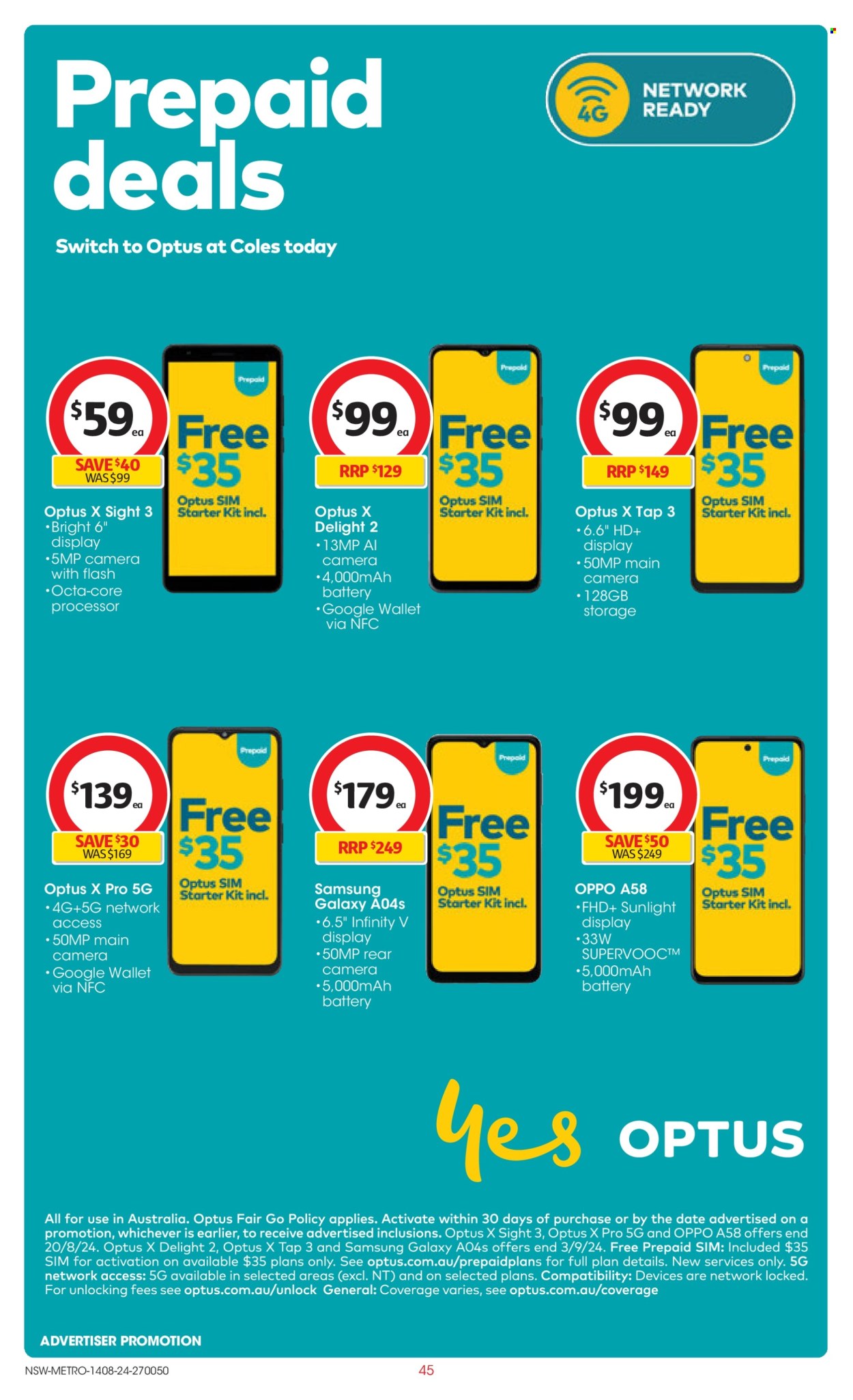 Coles catalogue - 14 Aug 2024 - 20 Aug 2024. Page 45