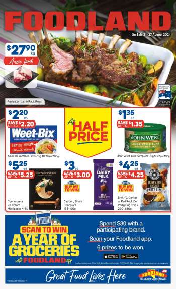 Foodland Catalogue - 21 Aug 2024 - 27 Aug 2024.