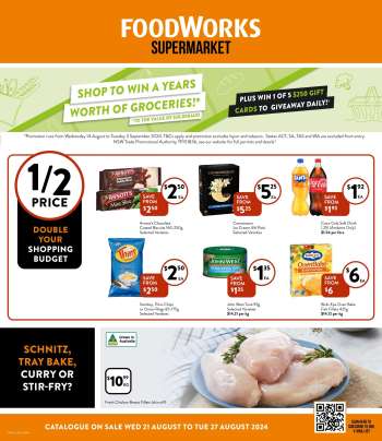 Foodworks Catalogue - 21 Aug 2024 - 27 Aug 2024.