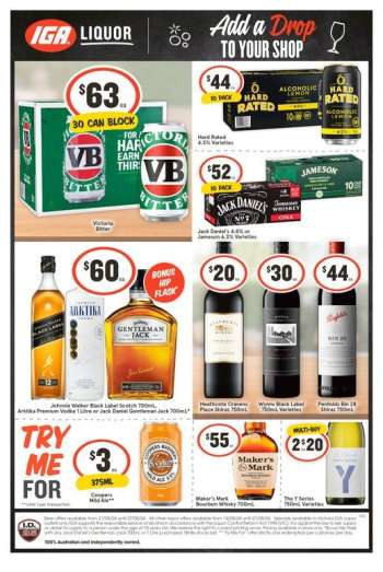 IGA LIQUOR Catalogue - 21 Aug 2024 - 27 Aug 2024.