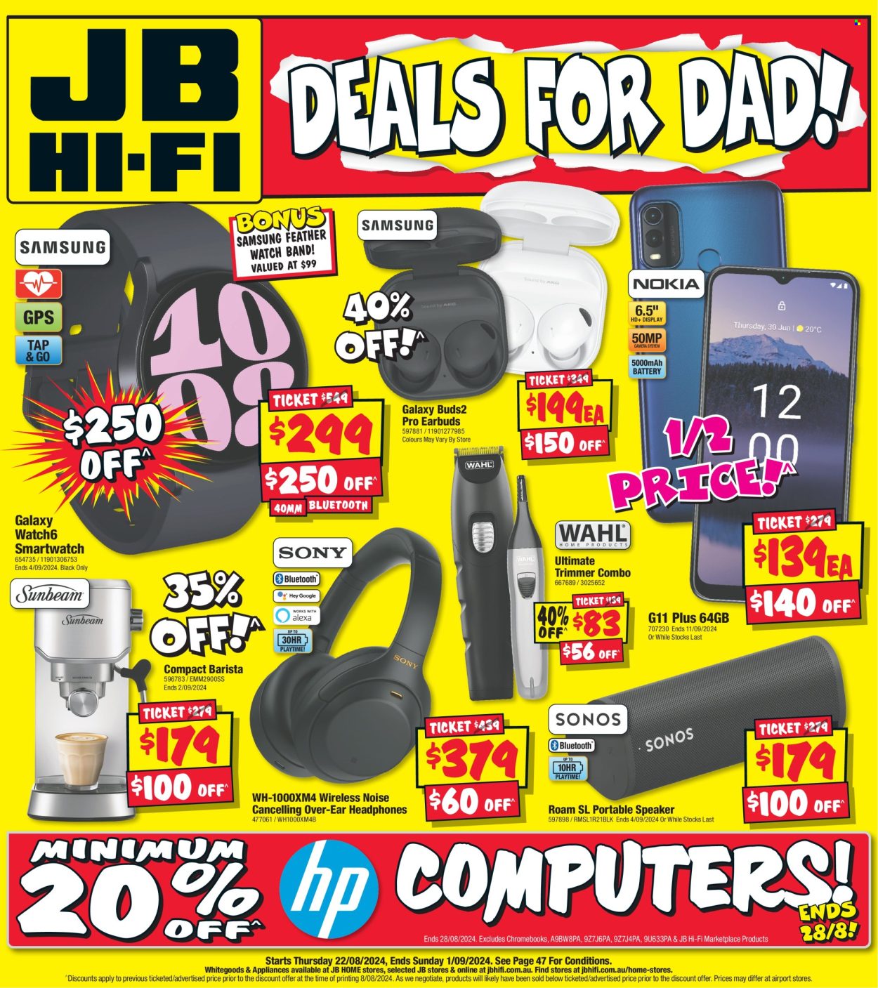 JB Hi-Fi catalogue - 22 Aug 2024 - 1 Sep 2024. Page 1
