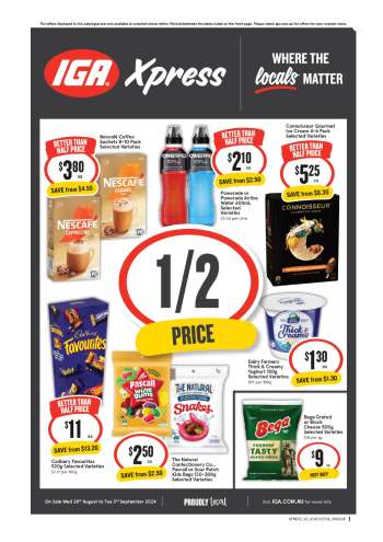 IGA Xpress Catalogue - 28 Aug 2024 - 3 Sep 2024.