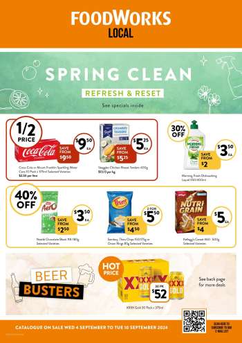 Foodworks Catalogue - 4 Sep 2024 - 10 Sep 2024.