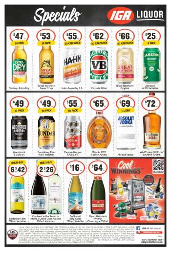 IGA LIQUOR Catalogue - 4 Sep 2024 - 10 Sep 2024.