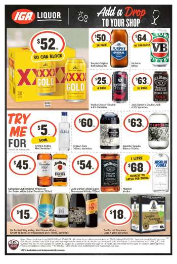 IGA LIQUOR Catalogue - 4 Sep 2024 - 10 Sep 2024.
