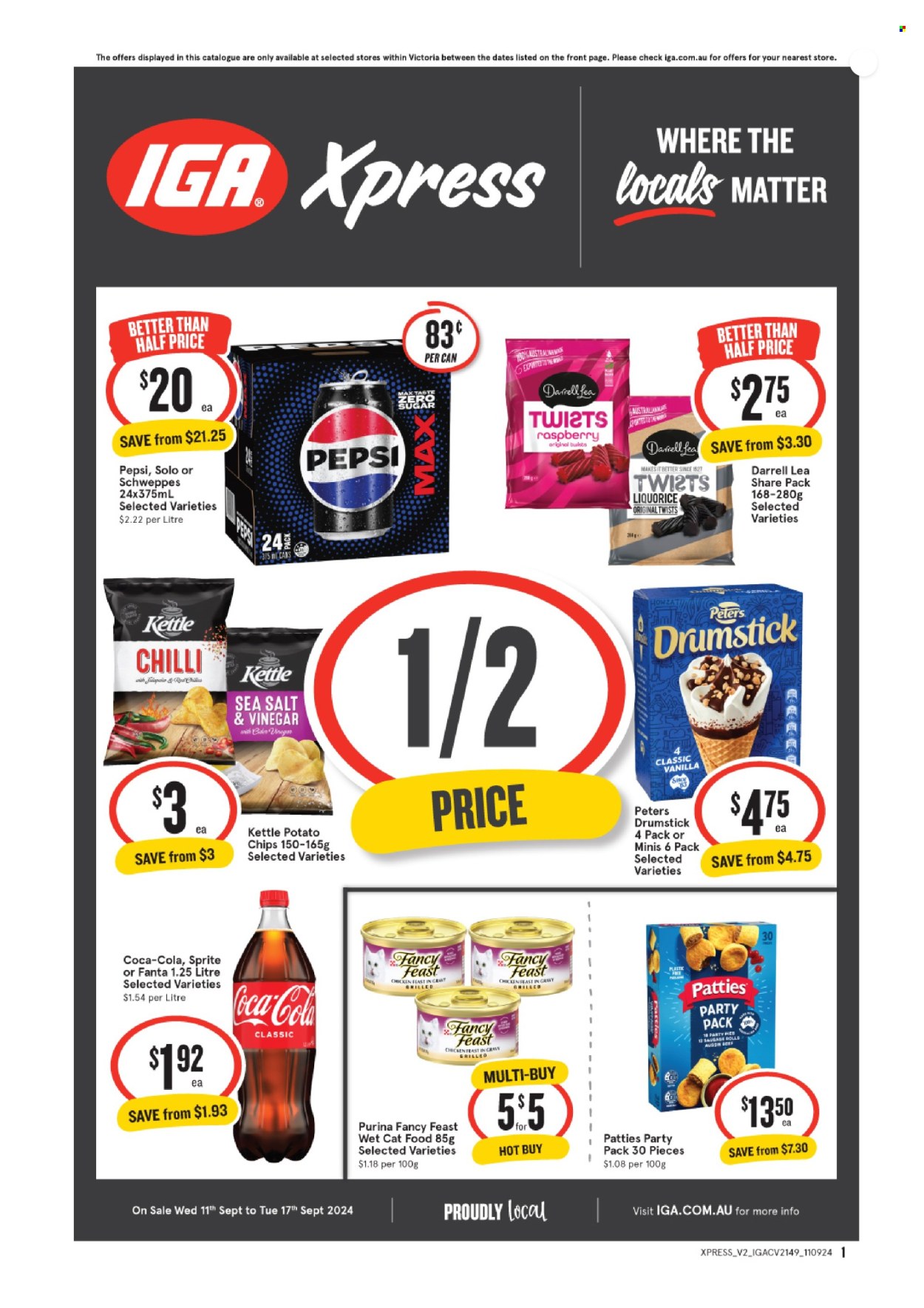IGA Xpress catalogue - 11 Sep 2024 - 17 Sep 2024. Page 1