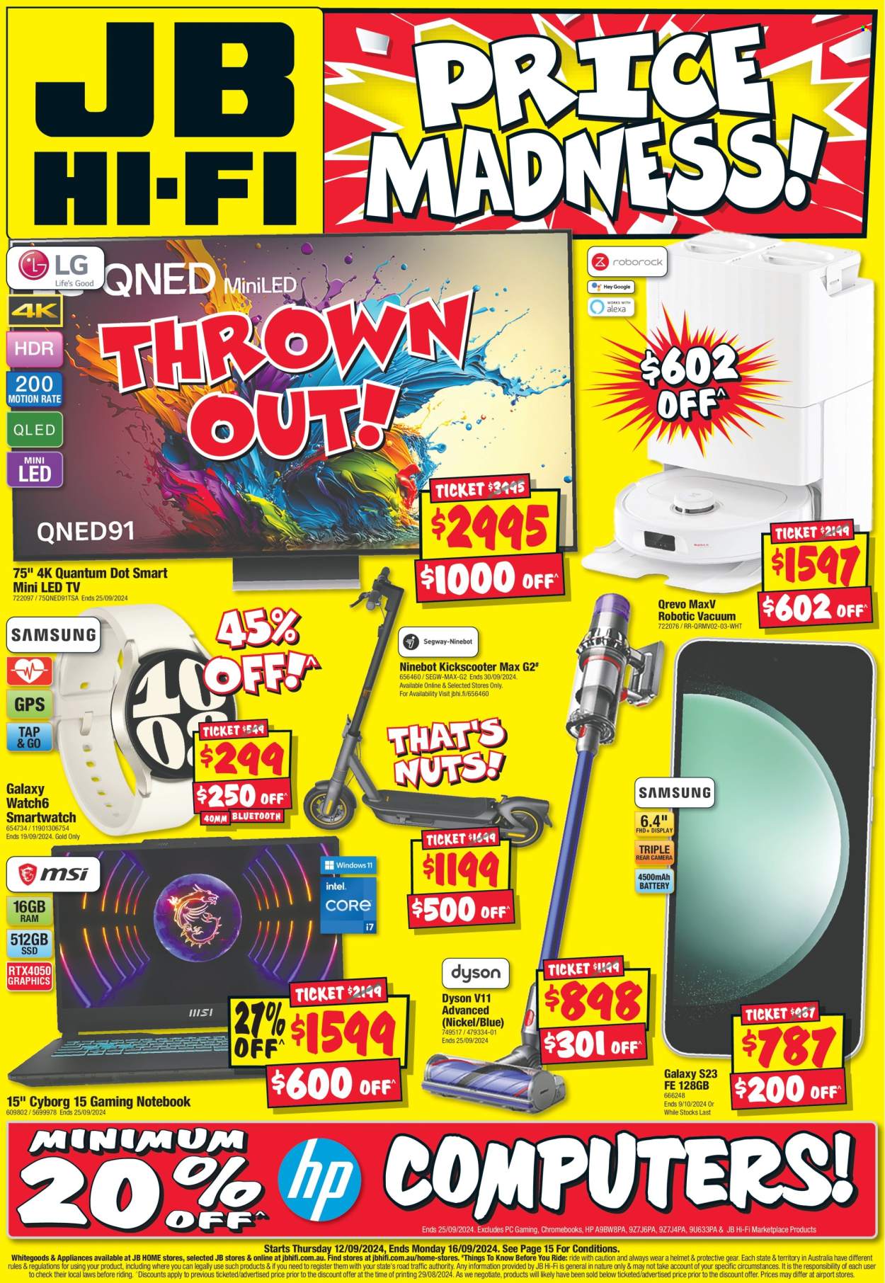 JB Hi-Fi catalogue - 12 Sep 2024 - 16 Sep 2024. Page 1