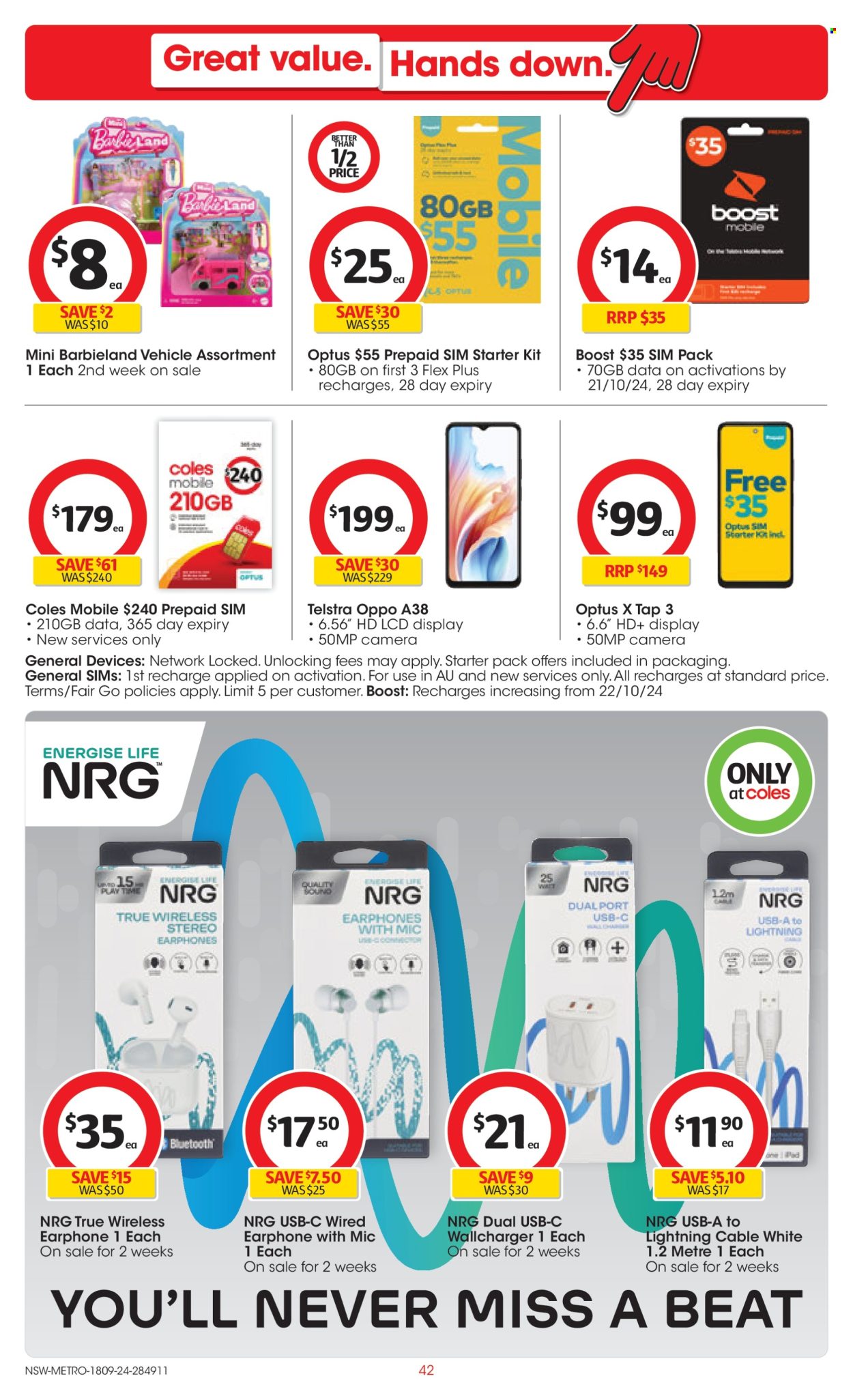 Coles catalogue - 18 Sep 2024 - 24 Sep 2024. Page 42