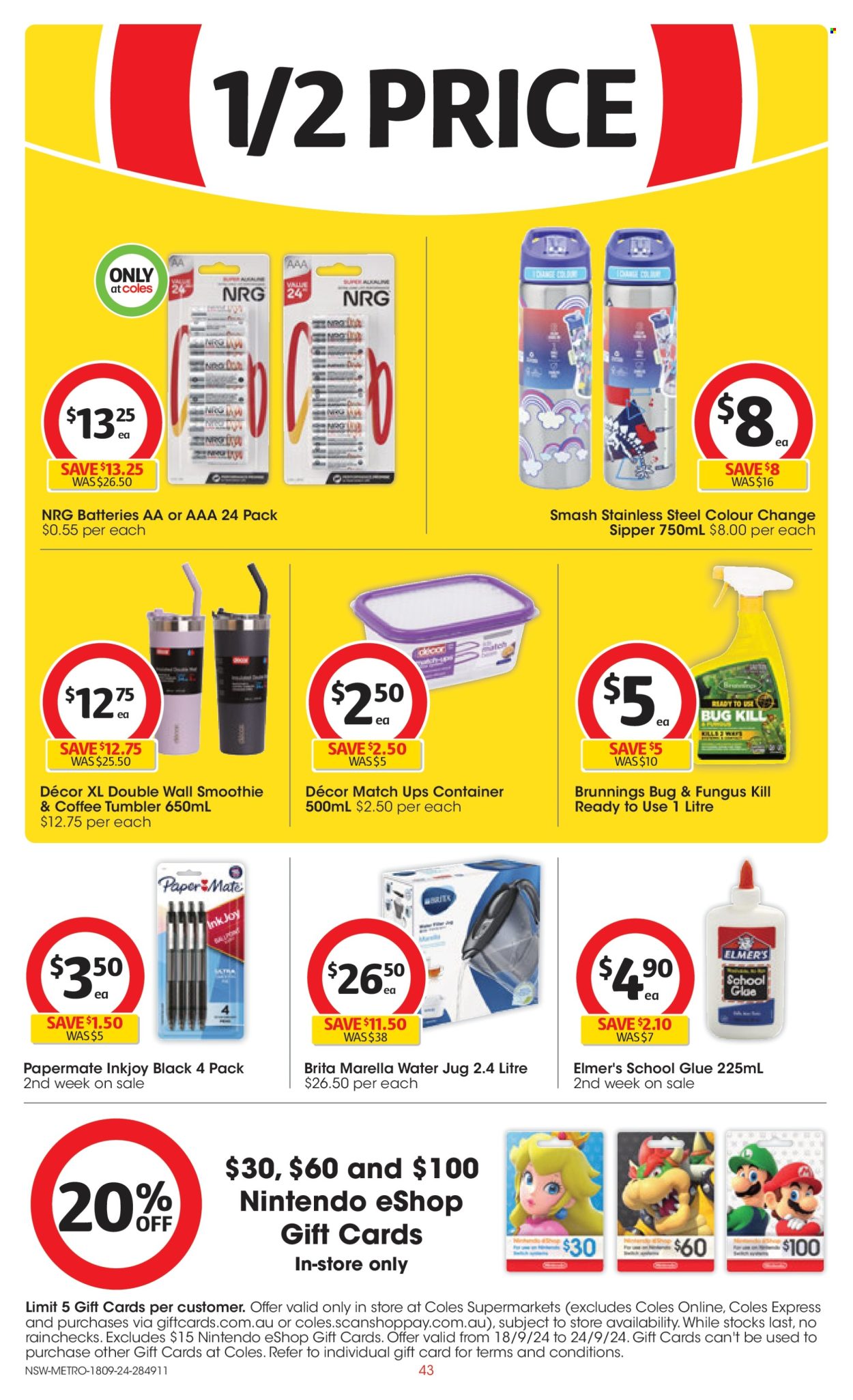 Coles catalogue - 18 Sep 2024 - 24 Sep 2024. Page 43