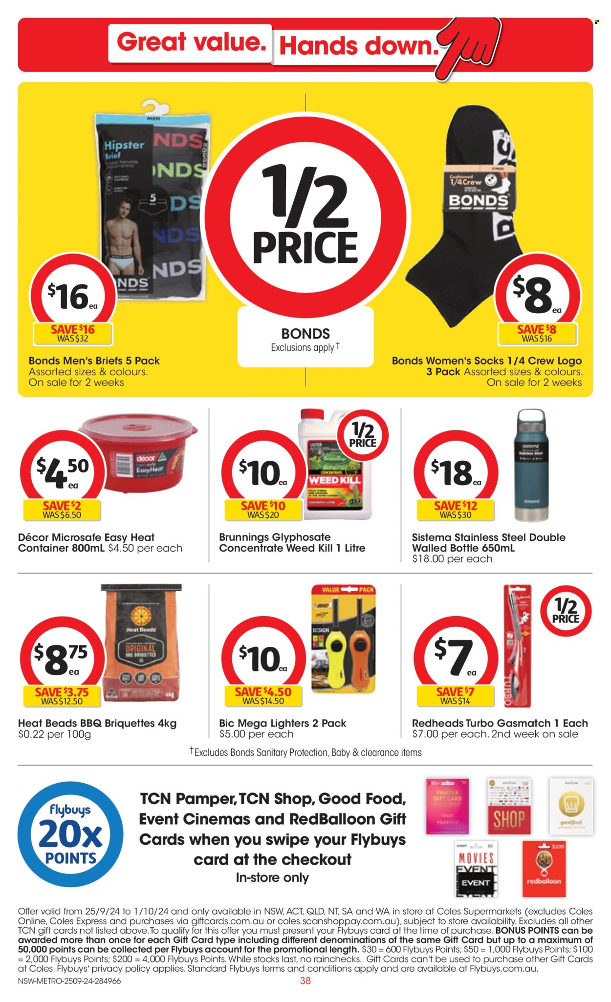 Coles catalogue - 25 Sep 2024 - 1 Oct 2024. Page 38