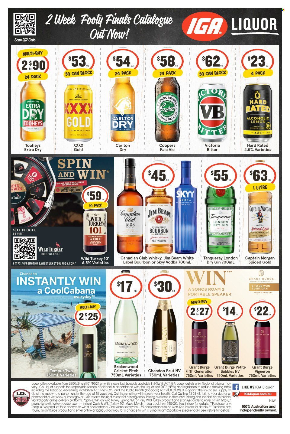 IGA LIQUOR catalogue - 25 Sep 2024 - 1 Oct 2024. Page 1