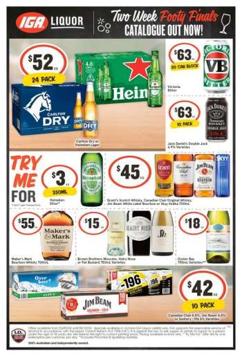 IGA LIQUOR Catalogue - 25 Sep 2024 - 8 Oct 2024.