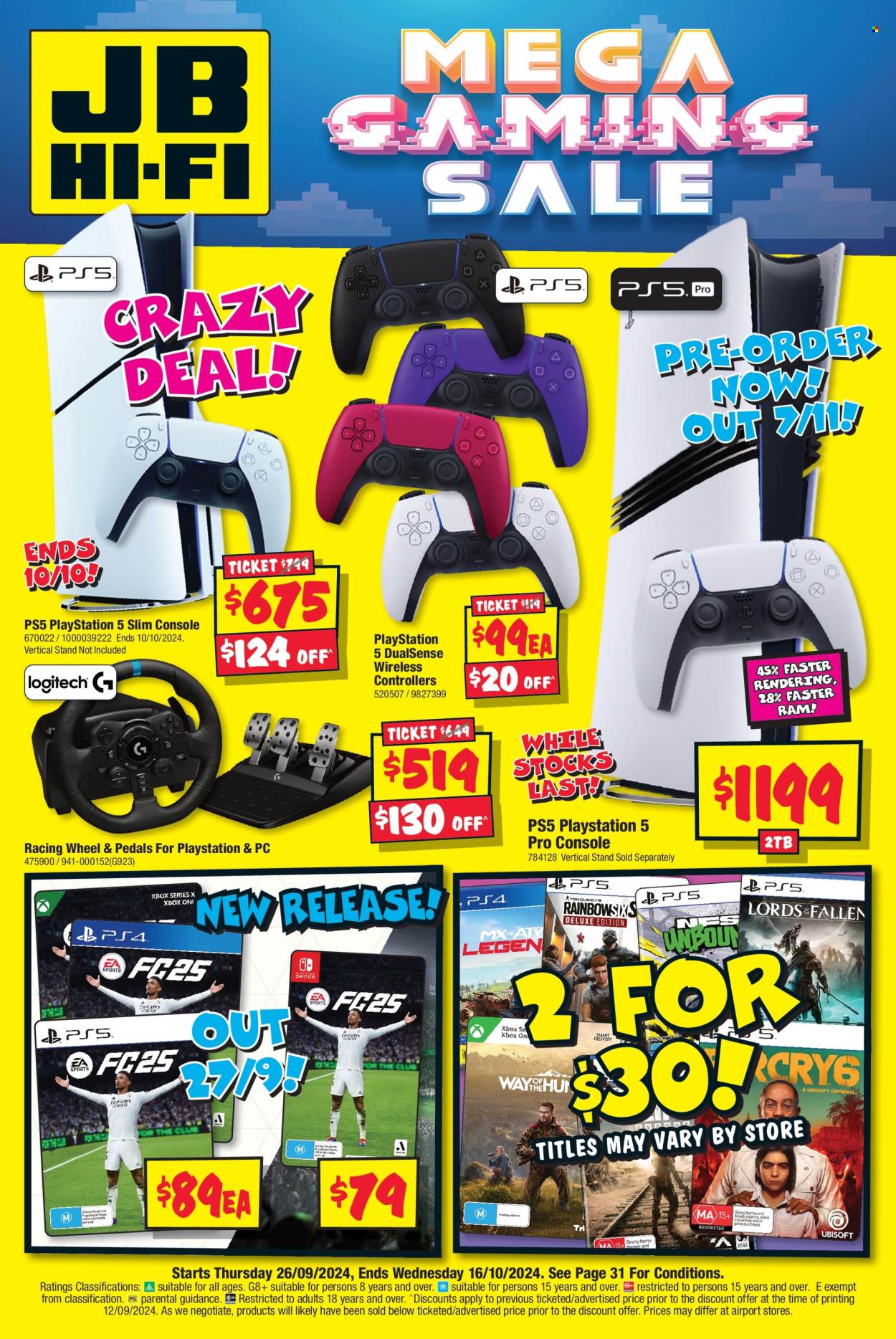 JB Hi-Fi catalogue - 26 Sep 2024 - 16 Oct 2024. Page 1
