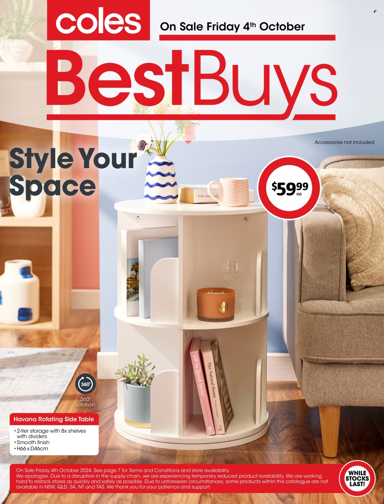Coles catalogue - 4 Oct 2024 - 10 Oct 2024. Page 1