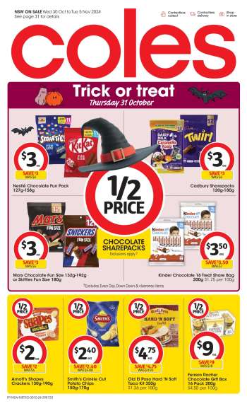 Coles Catalogue - 30 Oct 2024 - 5 Nov 2024.