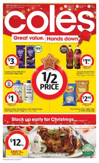 Coles Catalogue - 6 Nov 2024 - 12 Nov 2024.