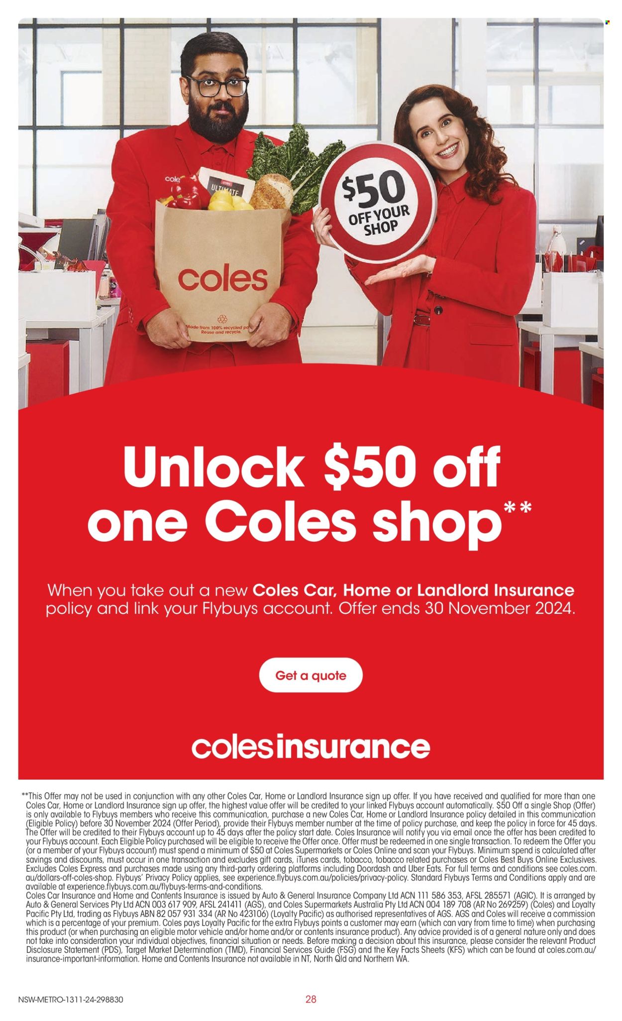 Coles catalogue - 13 Nov 2024 - 19 Nov 2024. Page 28