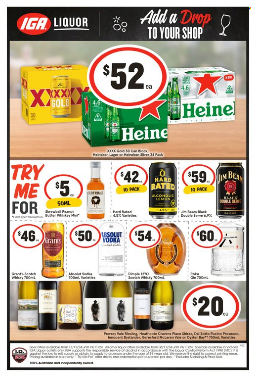 IGA LIQUOR catalogue - 13 Nov 2024 - 19 Nov 2024. Page 1