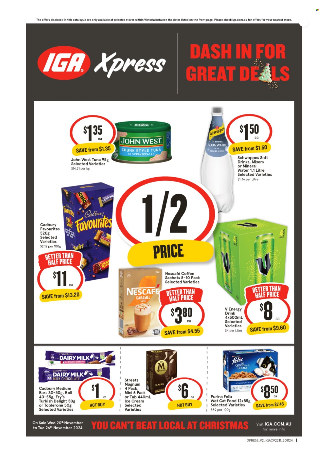 IGA Xpress catalogue - 20 Nov 2024 - 26 Nov 2024. Page 1