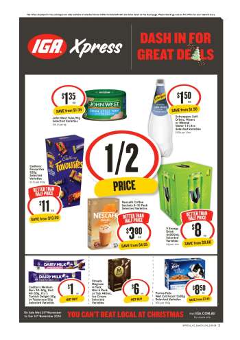 IGA Xpress Catalogue - 20 Nov 2024 - 26 Nov 2024.