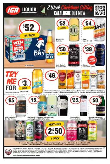 IGA LIQUOR Catalogue - 4 Dec 2024 - 17 Dec 2024.