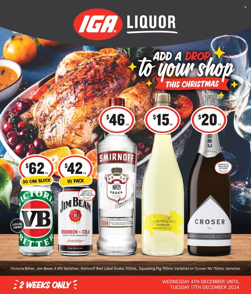 IGA LIQUOR catalogue - 4 Dec 2024 - 17 Dec 2024. Page 1