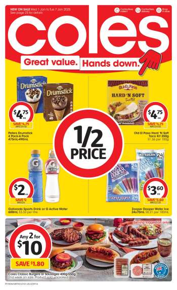 Coles Catalogue - 1 Jan 2025 - 7 Jan 2025.