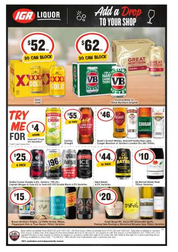 IGA LIQUOR Catalogue - 8 Jan 2025 - 14 Jan 2025.