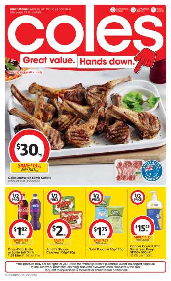 Coles Catalogue - 15 Jan 2025 - 21 Jan 2025.