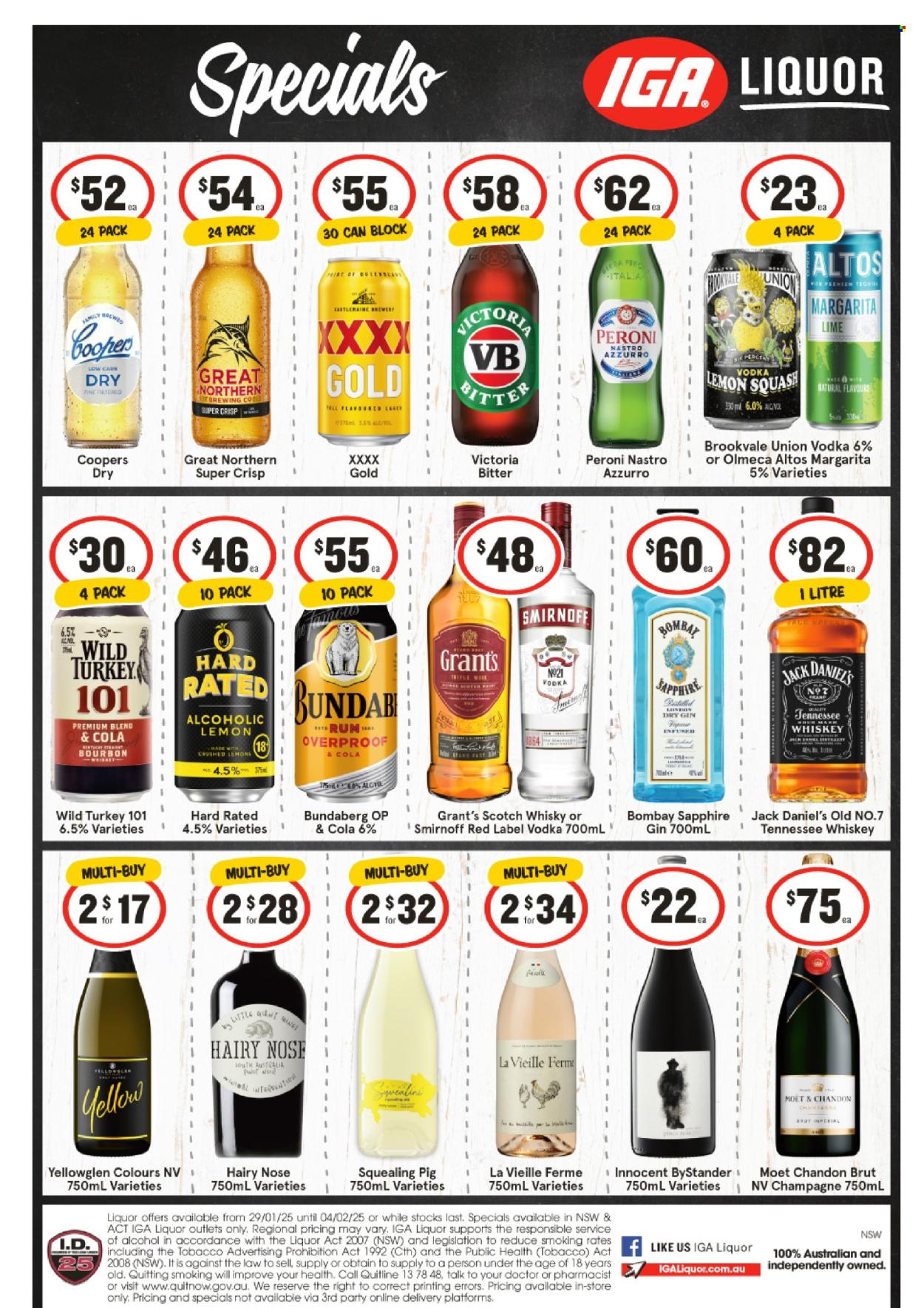 IGA LIQUOR catalogue - 29 Jan 2025 - 4 Feb 2025. Page 1