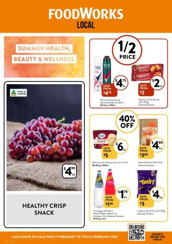 Foodworks Catalogue - 19 Feb 2025 - 25 Feb 2025.