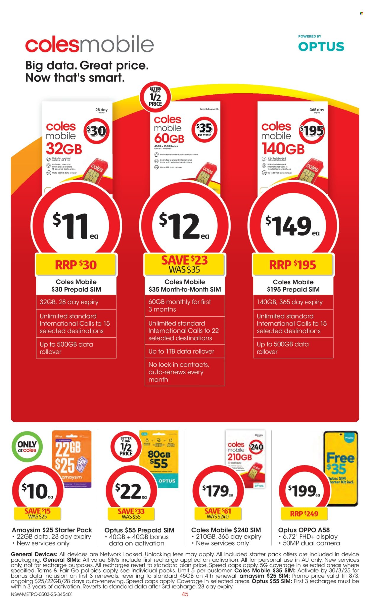 Coles catalogue - 5 Mar 2025 - 11 Mar 2025. Page 45