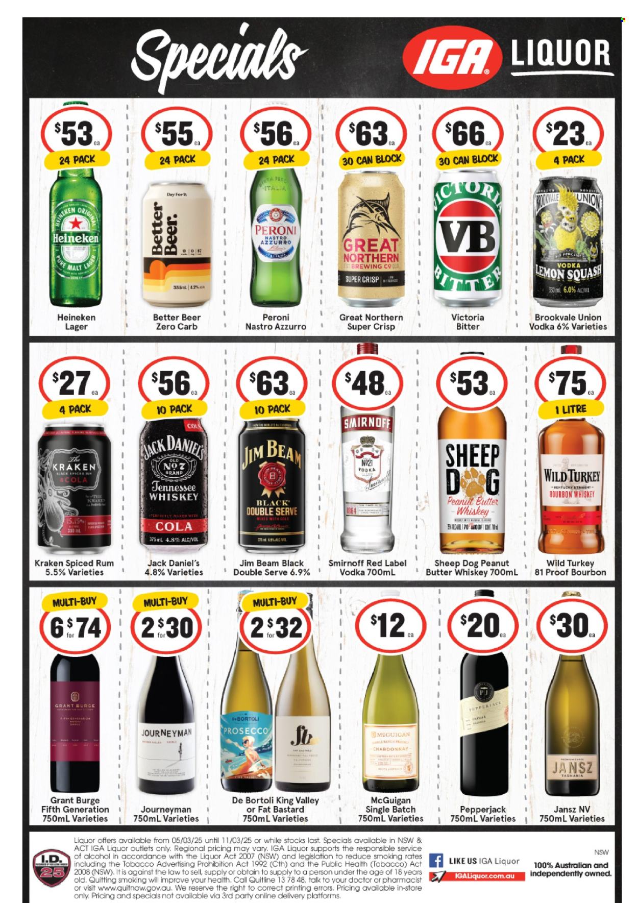 IGA LIQUOR catalogue - 5 Mar 2025 - 11 Mar 2025. Page 1
