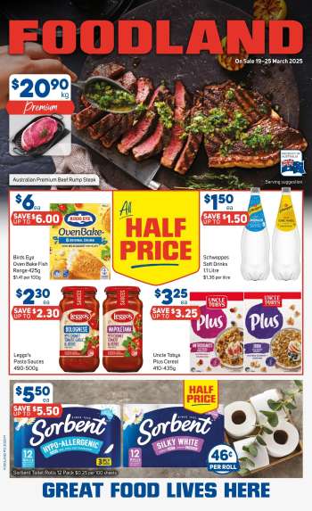 Foodland Catalogue - 19 Mar 2025 - 25 Mar 2025.