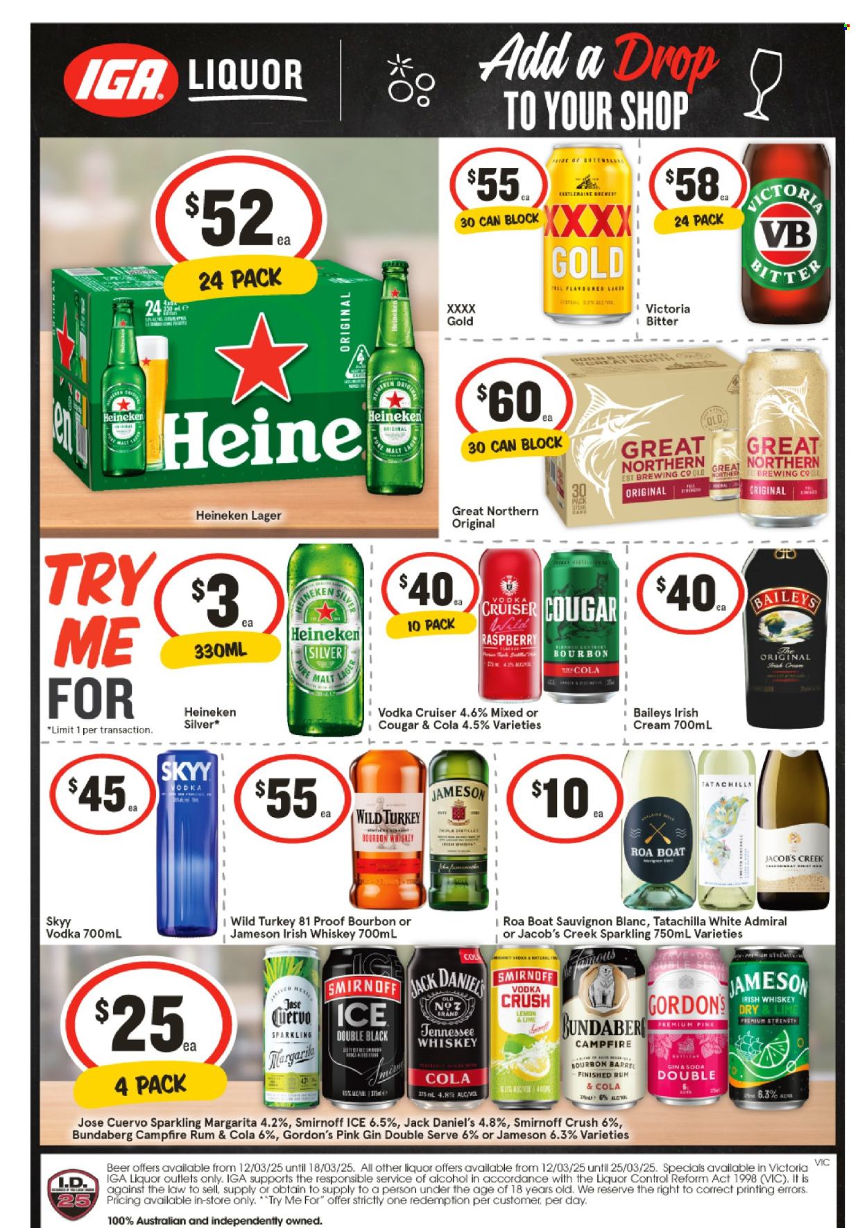 IGA LIQUOR catalogue - 19 Mar 2025 - 25 Mar 2025. Page 1