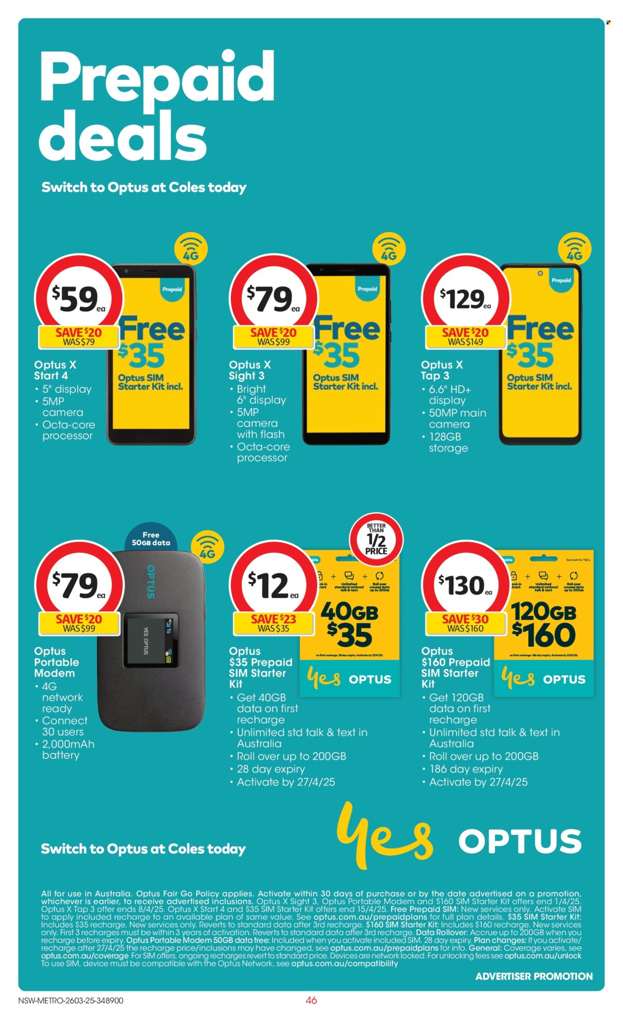 Coles catalogue - 26 Mar 2025 - 1 Apr 2025. Page 46